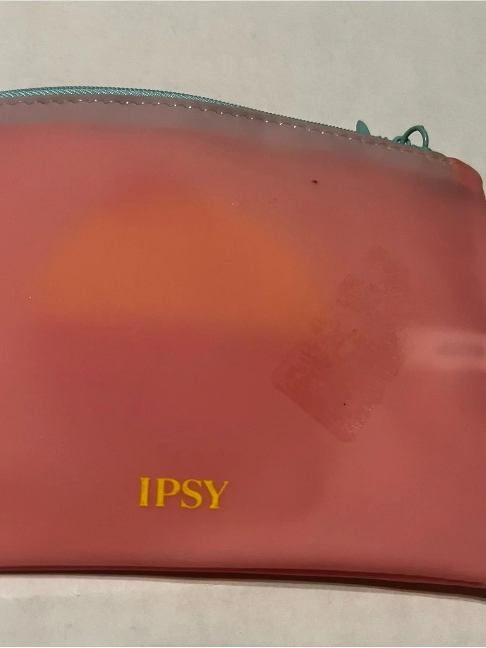 Escape Beach Graphic Zip Pouch - Coral Pink